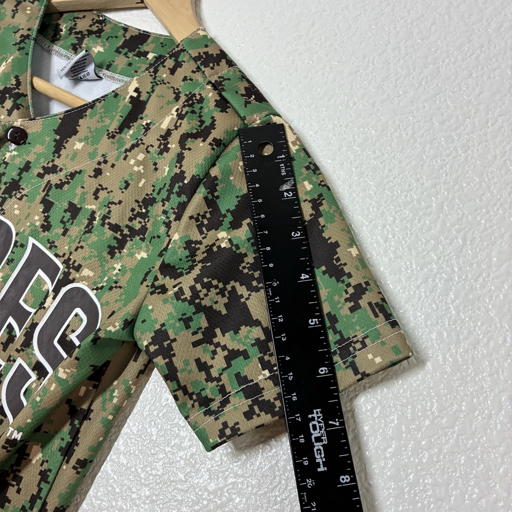 San Diego Padres Jersey Youth Small Green Camo MLB Baseball Ramasamy 4 BDA Boys - Picture 7 of 13